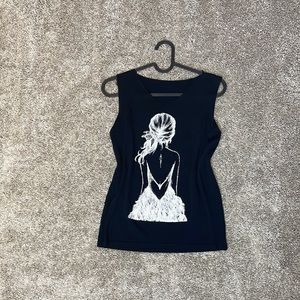 Printed kitted top size S